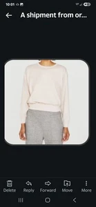 Women AG Pink Mauve Sweatshirt MEDIUM NWT $98 - Picture 1 of 5