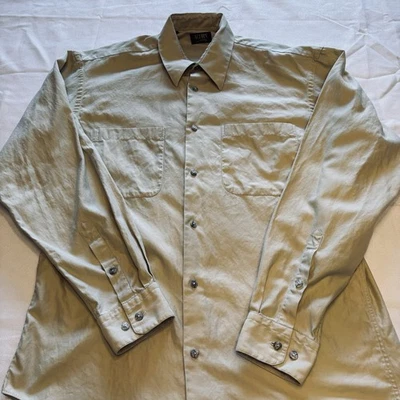 ACORN DRESS SHIRT MENS SZ M COLLAR  LONG SLEEVE COLOR CREAM BUTTON UP - Image 1 of 4