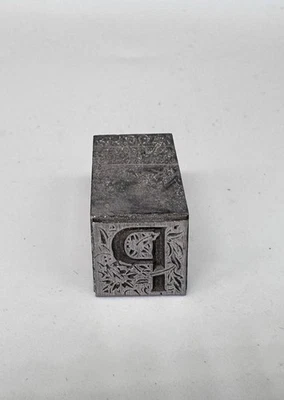 Vintage Printing Letterpress Printers Block Letter PMonotype 5/16" x 5/16" - Image 1 of 2