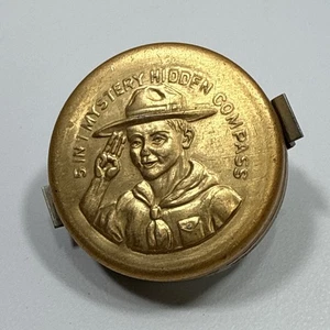 5 in 1 Mystery versteckter Kompass Pfadfinder Jungtier/Junge Johnson Smith Neuheit Firma 1950er - Bild 1 von 8