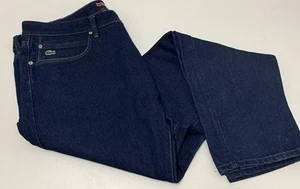 Lacoste Live Tapered Denim Jeans Button Fly Men's 38” x 33.5” VTG Heavy F3234 - Picture 1 of 8