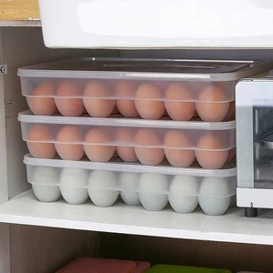 Eierbox Eier Eierdose Aufbewahrungsbox Kühlschrank Transportbox Klar 34 Gitter - Bild 1 von 1