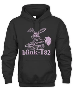 Sudadera con capucha vintage con logotipo de conejito Blink-182 - Imagen 1 de 3