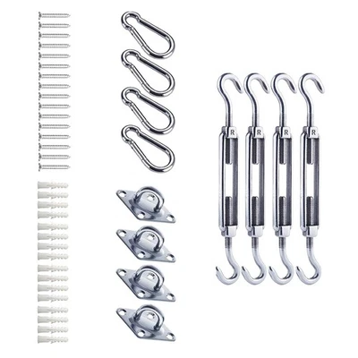 Metal Sail Shade Hardware Kits Shade Sail Hardware Kits Heavy Duty Adjustable - Image 1 of 4
