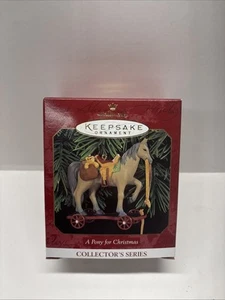 Hallmark Ornament 1999 A Pony For Christmas   #2 In Series - Picture 1 of 2