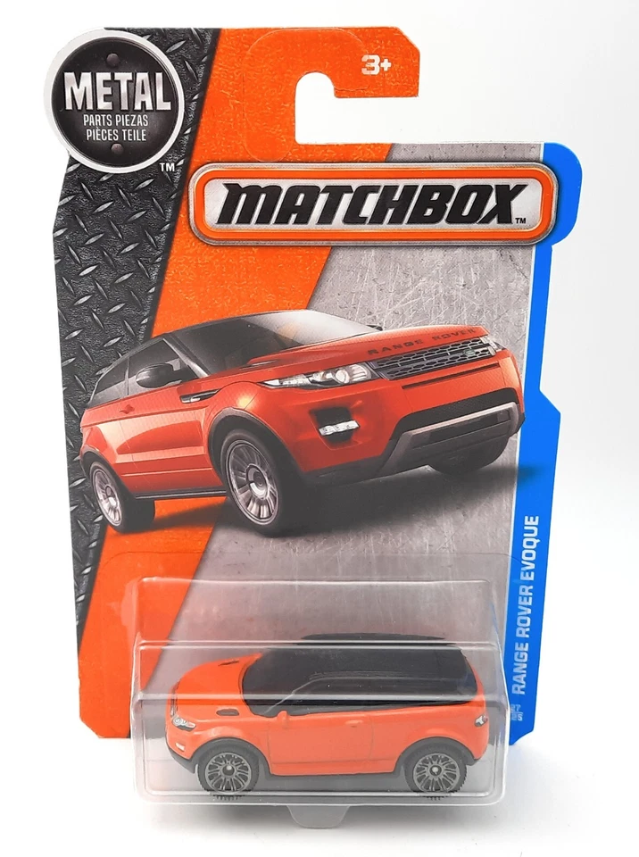 Matchbox Superfast Range Rover Evoque orange. MBX 27/ 2016. long card - Image 1 of 1