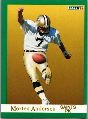 1991 Fleer Football - #291 Morten Andersen - Image 1 of 2