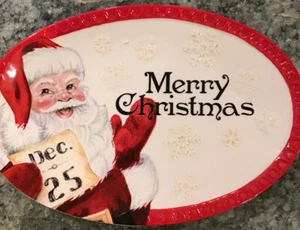 FITZ & FLOYD - CARTAS A SANTA - Bandeja de sentimiento nueva en caja  - Imagen 1 de 6