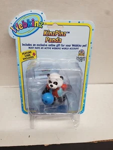 Ganz Webkinz KinzPinz Panda Plastic Figure with code - New in package - NOS - Picture 1 of 3