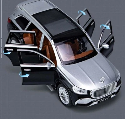1:24 Maybach GLS GLS600 Alloy Luxy Car Model Diecasts Metal Toy Vehicle Toy Gift - Image 1 of 4