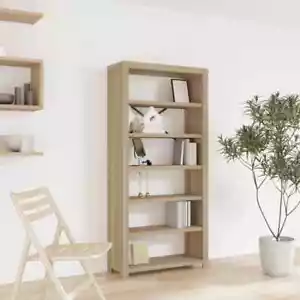 vidaXL 6-Tier Bookcase 80x30x170 cm Solid Wood Acacia - Picture 1 of 9