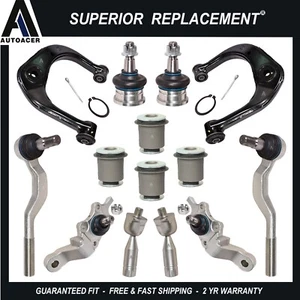 Front Upper Lower Control Arms, Ball Joints Tie Rod Kit 14p For Tacoma 95-04 4WD - Bild 1 von 13
