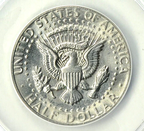 1983-P Struck Thru Grease Error ANACS MS63 Kennedy Half Dollar 50c Cover