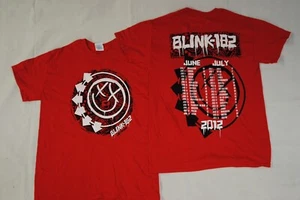 BLINK182 20 YEARS JUNE JULY 2012 EURO TOUR T SHIRT NEW OFFICIAL RARE TOUR MERCH - Picture 1 of 5