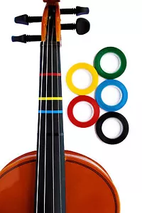 Violin Fingering Tape for Fretboard Positions- Pick Your Color - Picture 1 of 11