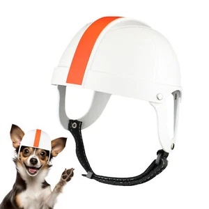 Small Dog Cat Helmet Hat Safety Pet Supplies Outdoor Motorcycle Bike Helmet Cap - Picture 1 of 8