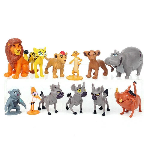 4-6CM 12pcs/set The Lion Guard King Lion Simba Bunga PVC Figures Toy Cake Topper Cover