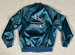 VINTAGE 1990´s JEDCO PRATT & WHITNEY JACKE Gr. L MADE IN USA ORIGINAL COLLEGE JE - Bild 1 von 10