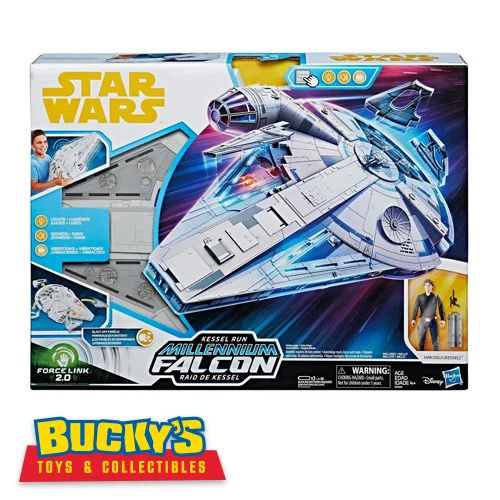 Hasbro E0320 Star Wars Force Link 2.0 Kessel Run Millennium Falcon With Han Solo