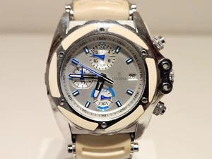 RETRO MEN'S LADIES CHRONOGRAPH QUARTZ WATCH "FESTINA" CHRONO BIKE TOUR DE FRANCE - Picture 1 of 12