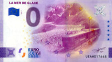 74 CHAMONIX La Mer de Glace, 2022, Billet Euro Souvenir