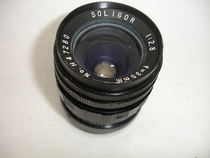 SOLIGOR 35mm f/ 2.8 lens , T , T-2 mount , sn47280  AS IS