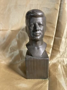 Vtg. Ceramic President John F. Kennedy Bust, Atlantic Mold (c. 1973) - 7.5” - Picture 1 of 5