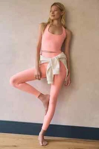 NWT Anthropologie Beyond Yoga Spacedye Caught in the Midi Legging & Tank Large - Picture 1 of 6
