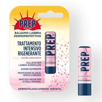 COSWELL Prep Balsamo Labbra Dermoprotettivo A Base di Acido Ialuronico 4,5 g