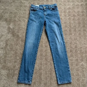Gucci Skinny Jeans Girls Sz 8 Blue Denim Adjustable Waist Mid Rise Stretch - Picture 1 of 12