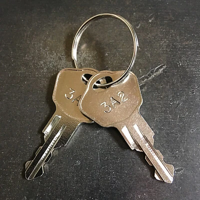 ILCO (2) Sentry 1100 - 1700 Safe Keys Cut Key Code 3A2 - 3W2 / 4A2 - 4Z2 -W/ TRACKING