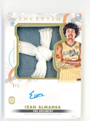 2022-23 Topps Overtime Elite Inception IZAN ALMANSA Net AUTO Autograph RC 1/1 - Image 1 of 2