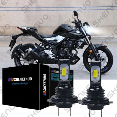 For Yamaha FZ6 2004-2008 2009 - H7 6000K LED Headlight White 2x Bulbs - Image 1 of 4