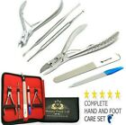 Professional Toe Nail Clipper Cutter Set of 6 - Chiropody Heavy Duty Thick Nails