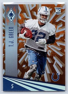 2016 Panini Phoenix T.J. GREEN RC ORANGE PARALLEL #179 COLTS /99 CLEMSON - Image 1 of 2
