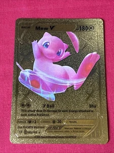 Mew V Psychic Gold Card Custom Card - Bild 1 von 2