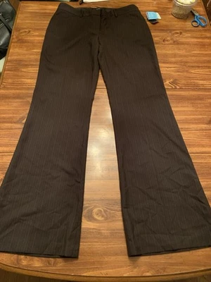 WOMEN’S TAHARI SAMANTHA PANT BITTERSWEET BLACK STRIPED SIZE 10 NEW WITH TAGS - Image 1 of 4