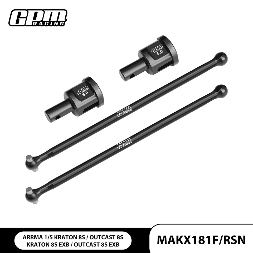 Hueso de perro universal GPM medio de acero al carbono F&R para ARRMA 1/5 Kraton Outcast 8S Foto 1 de 1