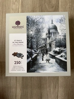 Wentworth wooden jigsaw puzzles St Paul’s In the Snow, 250 Pieces new - Image 1 of 4