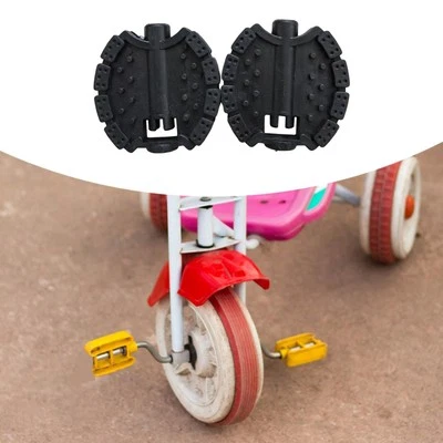 2 piezas pedales de bicicleta para niños piezas de repuesto universales pedales de pie de triciclo para niños pequeños Foto 1 de 2