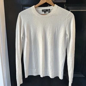 THEORY DAMEN 100 % KASCHMIR DONEGAL CREMEFARBENER PULLOVER GRÖSSE SMALL - Bild 1 von 11