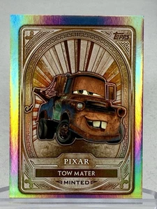 Tow Mater 2025 NYCC Topps Disney Mint Base Refractor Cars #13 - Picture 1 of 2
