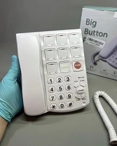 Téléphone fixe personne âgée grand gros bouton volume fort classique simple utilisation facile - Photo 1/19