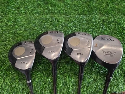 KZG Maraging Power Driver 9* + CH-II & I Wood Set 3,5&7 - 4 Clubs!  - Image 1 of 4