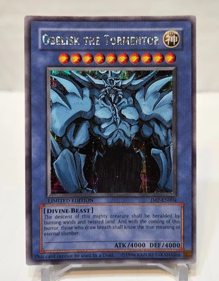 Obelisk the Tormentor JMP-EN004 Secret Rare Limited Edition Promo Yugioh 7740 - Image 1 of 4
