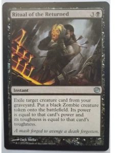 MTG Magic The Gathering Ritual Of The Returned Instant Card Black Journey Into N - Picture 1 of 2