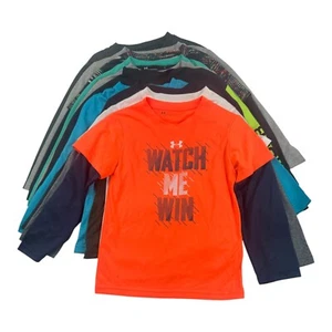 Lote de 10 tops de manga larga Under Armour para niños talla 5 - Imagen 1 de 11