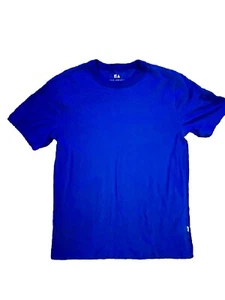 Free Assembly Everyday T-Shirt Men Small 100% Cotton Shortsleeve Blue - Picture 1 of 1