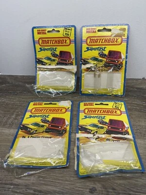 LESNEY MATCHBOX SUPERFAST CARD PACKAGE BLISTER lot of 4 - Image 1 of 4