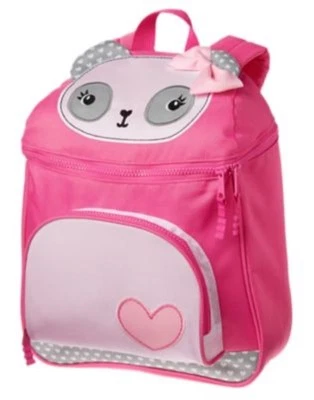 GYMBOREE PINK w/ CUTE BEAR PRINTED BACKPACK NWT
